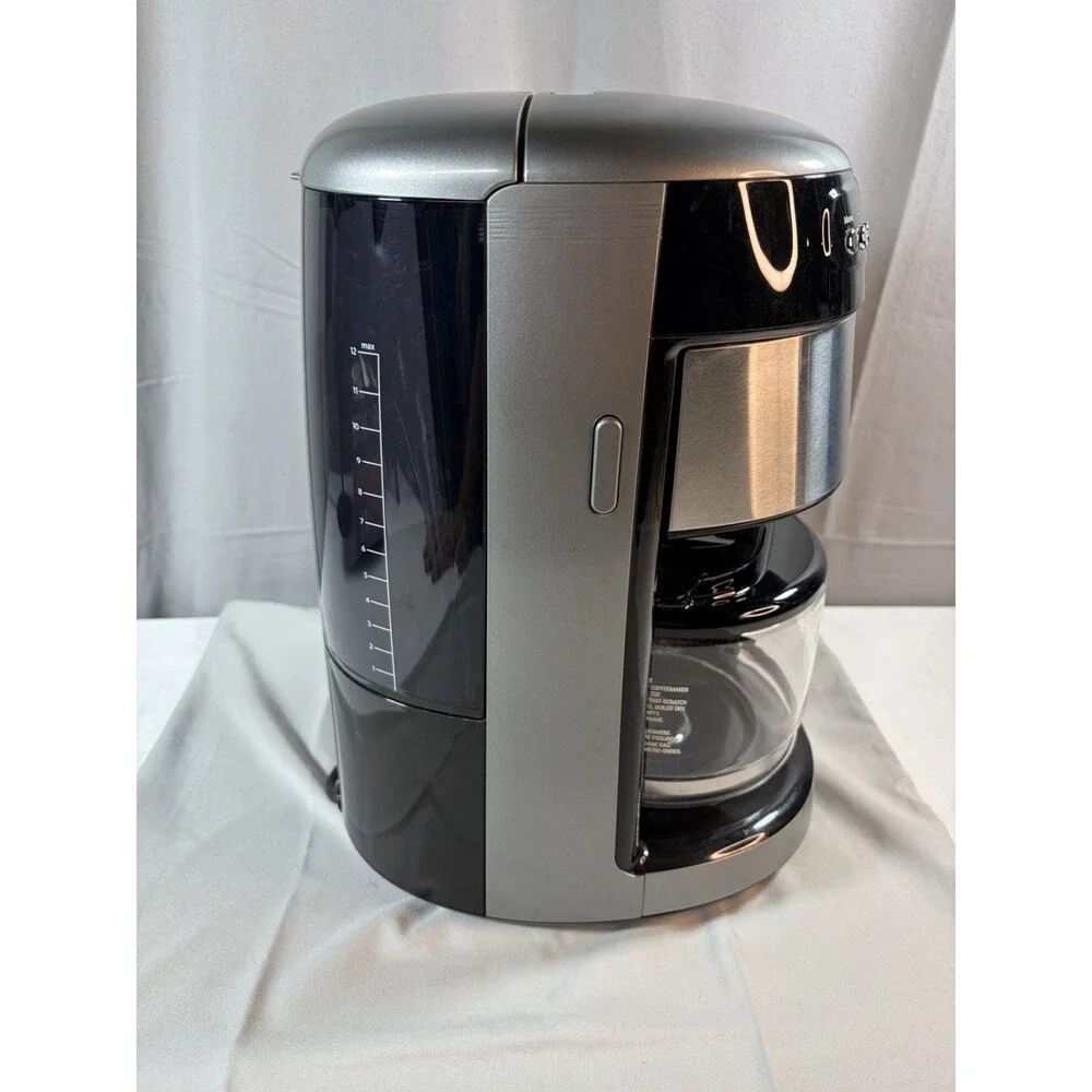 KitchenAid Digital Coffee Maker 12-Cup Glass Carafe KCM1203CUO, EUC